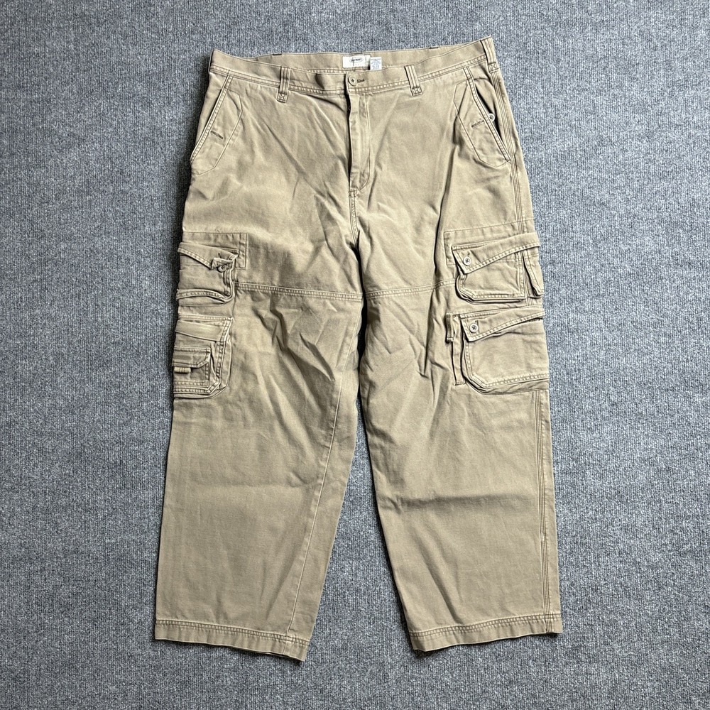 Old Navy 04' Cargo Paratrooper Pants Men's 40x30 Khaki Brown Y2K Vintage